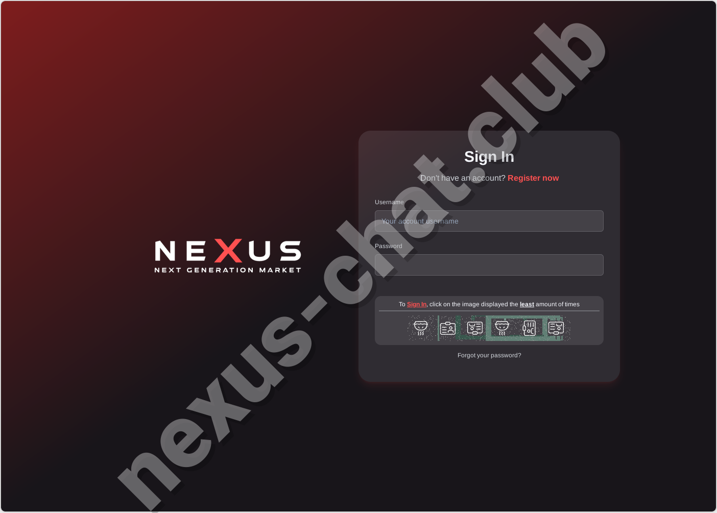 Nexus market login form with PGP encryption and 2FA
